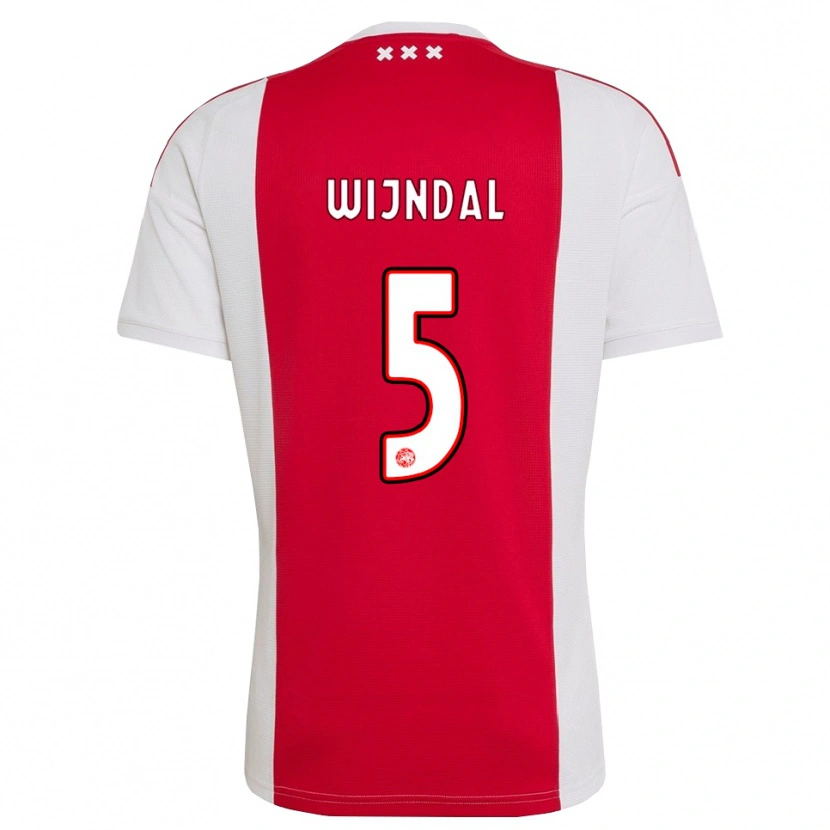Danxen Niño Camiseta Owen Wijndal #5 Rojo Blanco Amarillo 1ª Equipación 2026/27 La Camisa
