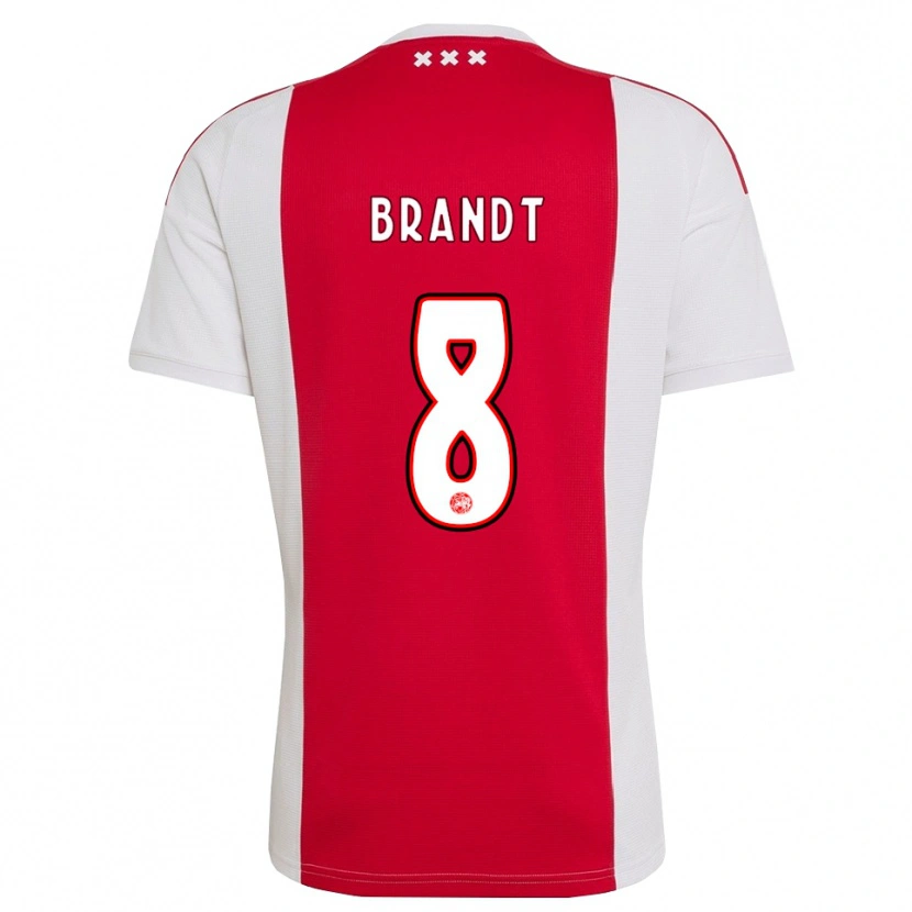 Danxen Niño Camiseta Julian Brandt #8 Rojo Blanco Amarillo 1ª Equipación 2026/27 La Camisa