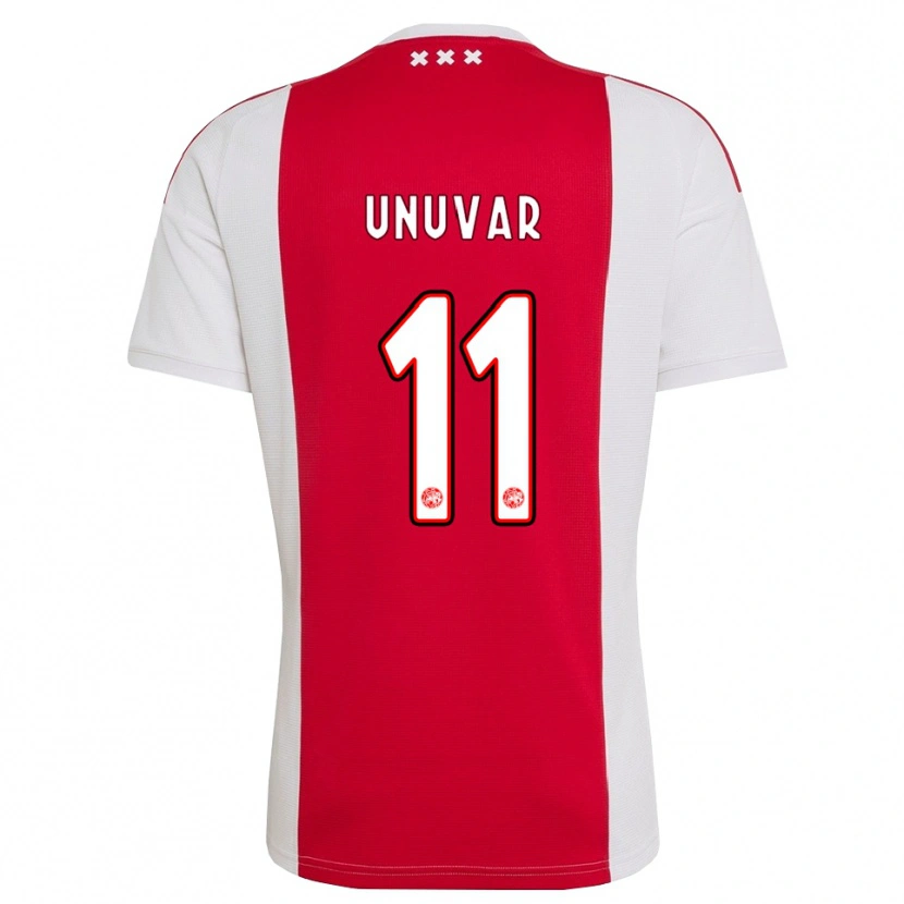Danxen Niño Camiseta Naci Unuvar #11 Rojo Blanco Amarillo 1ª Equipación 2026/27 La Camisa