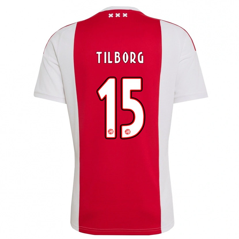 Danxen Niño Camiseta Sesynijo Tilborg #15 Rojo Blanco Amarillo 1ª Equipación 2026/27 La Camisa