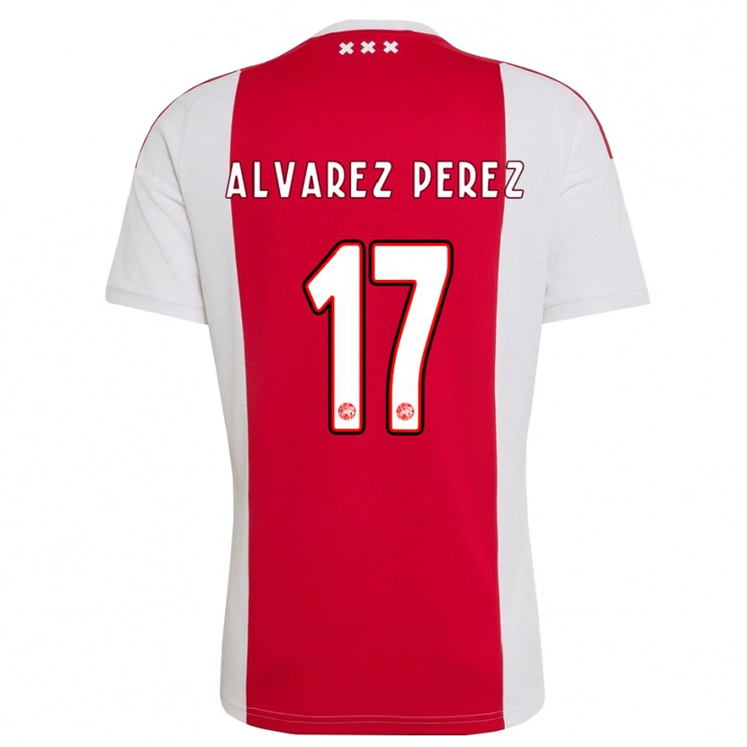 Danxen Niño Camiseta Marley Álvarez Pérez #17 Rojo Blanco Amarillo 1ª Equipación 2026/27 La Camisa