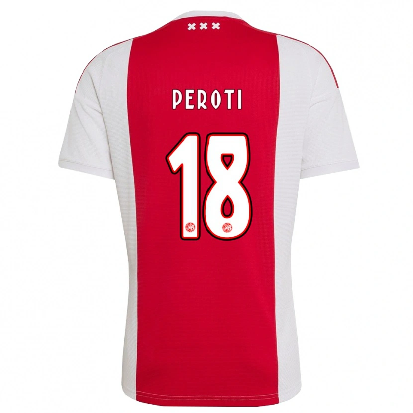 Danxen Niño Camiseta Eljero Peroti #18 Rojo Blanco Amarillo 1ª Equipación 2026/27 La Camisa