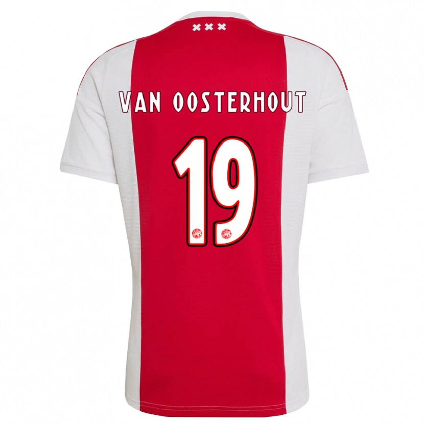 Danxen Niño Camiseta Charly Van Oosterhout #19 Rojo Blanco Amarillo 1ª Equipación 2026/27 La Camisa
