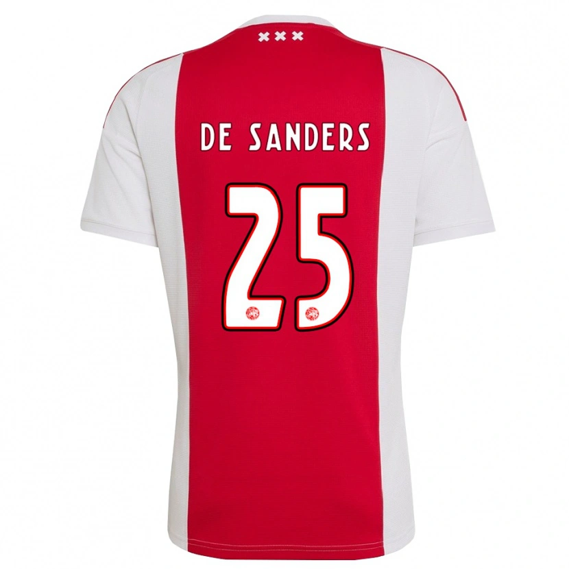 Danxen Niño Camiseta Kay-Lee De Sanders #25 Rojo Blanco Amarillo 1ª Equipación 2026/27 La Camisa