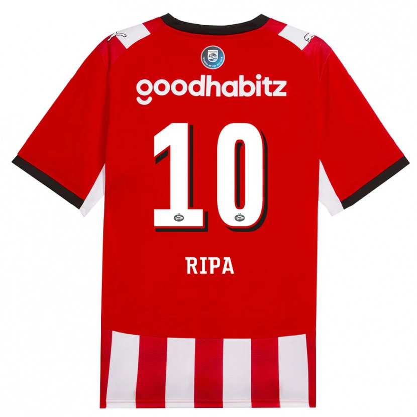 Danxen Niño Camiseta Chimera Ripa #10 Rojo Blanco Negro 1ª Equipación 2026/27 La Camisa