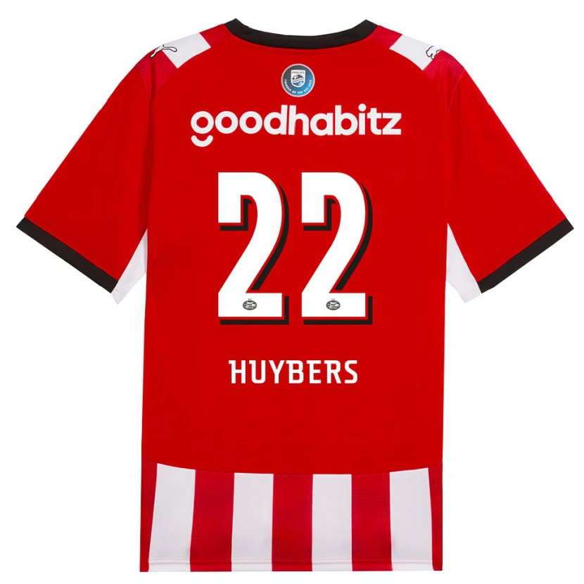 Danxen Niño Camiseta Quinten Huybers #22 Rojo Blanco Negro 1ª Equipación 2026/27 La Camisa