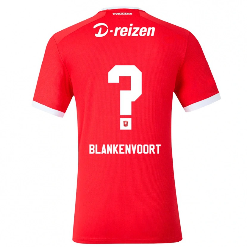 Danxen Niño Camiseta Rens Blankenvoort #0 Rojo Blanco 1ª Equipación 2026/27 La Camisa