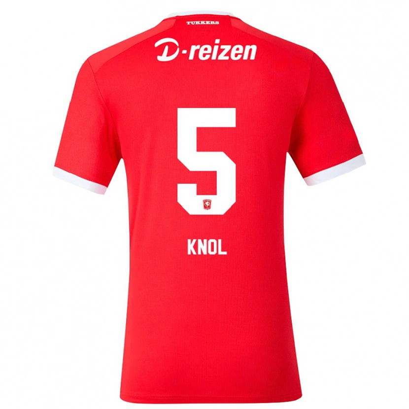 Danxen Niño Camiseta Anna Knol #5 Rojo Blanco 1ª Equipación 2026/27 La Camisa