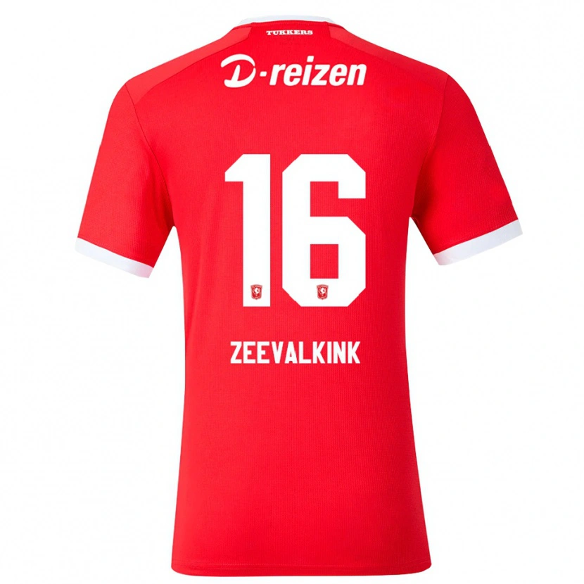 Danxen Niño Camiseta Milo Zeevalkink #16 Rojo Blanco 1ª Equipación 2026/27 La Camisa