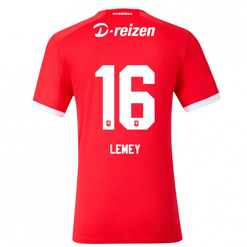 Danxen Niño Camiseta Diede Lemey #16 Rojo Blanco 1ª Equipación 2026/27 La Camisa