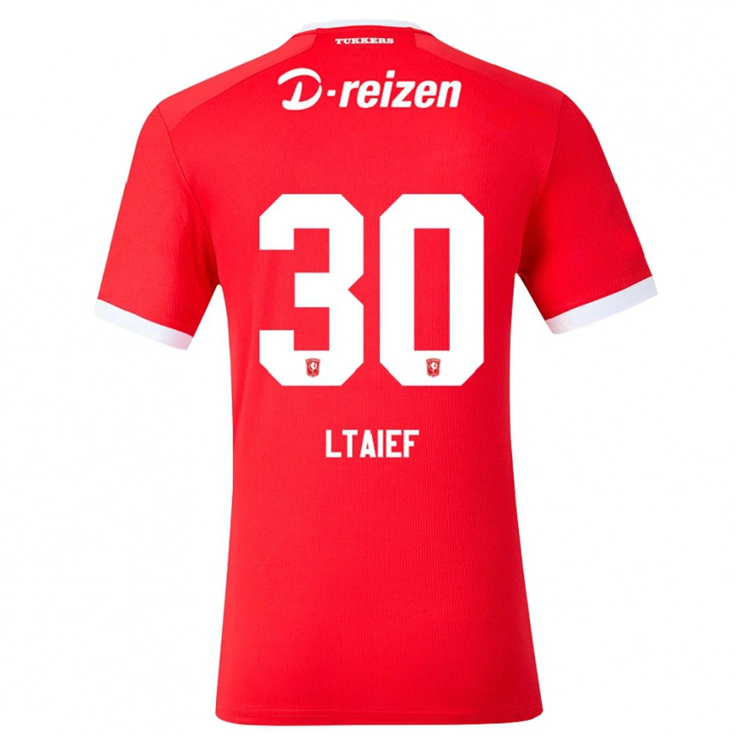 Danxen Niño Camiseta Sayfallah Ltaief #30 Rojo Blanco 1ª Equipación 2026/27 La Camisa