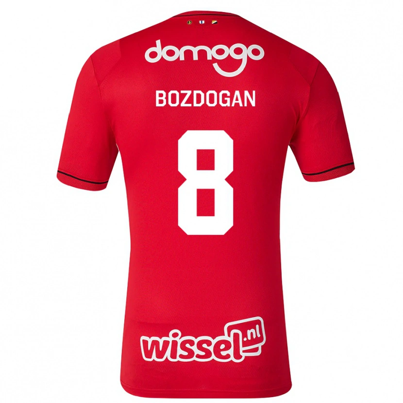 Danxen Niño Camiseta Can Bozdogan #8 Rojo Blanco Negro 1ª Equipación 2026/27 La Camisa