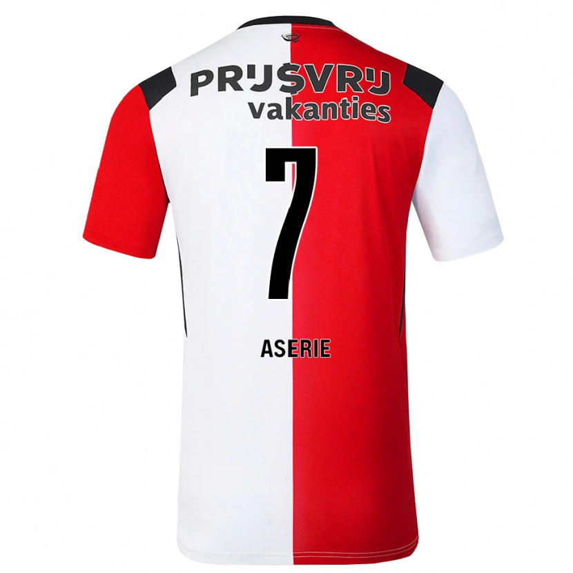 Danxen Niño Camiseta Gian-Luca Aserie #7 Rojo Blanco Negro 1ª Equipación 2026/27 La Camisa