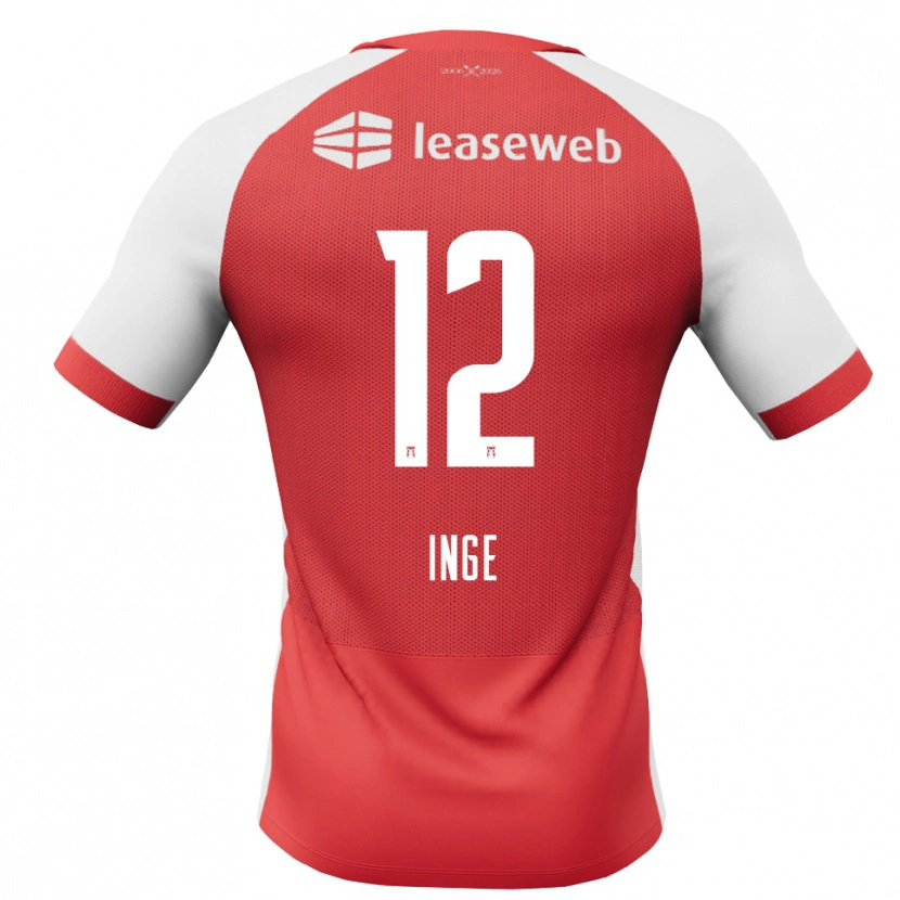 Danxen Niño Camiseta Kiani Inge #12 Rojo Blanco Negro 1ª Equipación 2026/27 La Camisa
