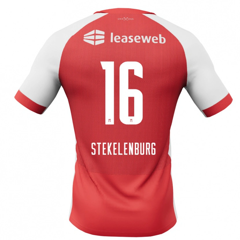 Danxen Niño Camiseta Sem Stekelenburg #16 Rojo Blanco Negro 1ª Equipación 2026/27 La Camisa