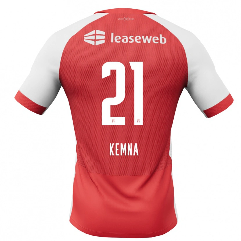 Danxen Niño Camiseta Ties Kemna #21 Rojo Blanco Negro 1ª Equipación 2026/27 La Camisa