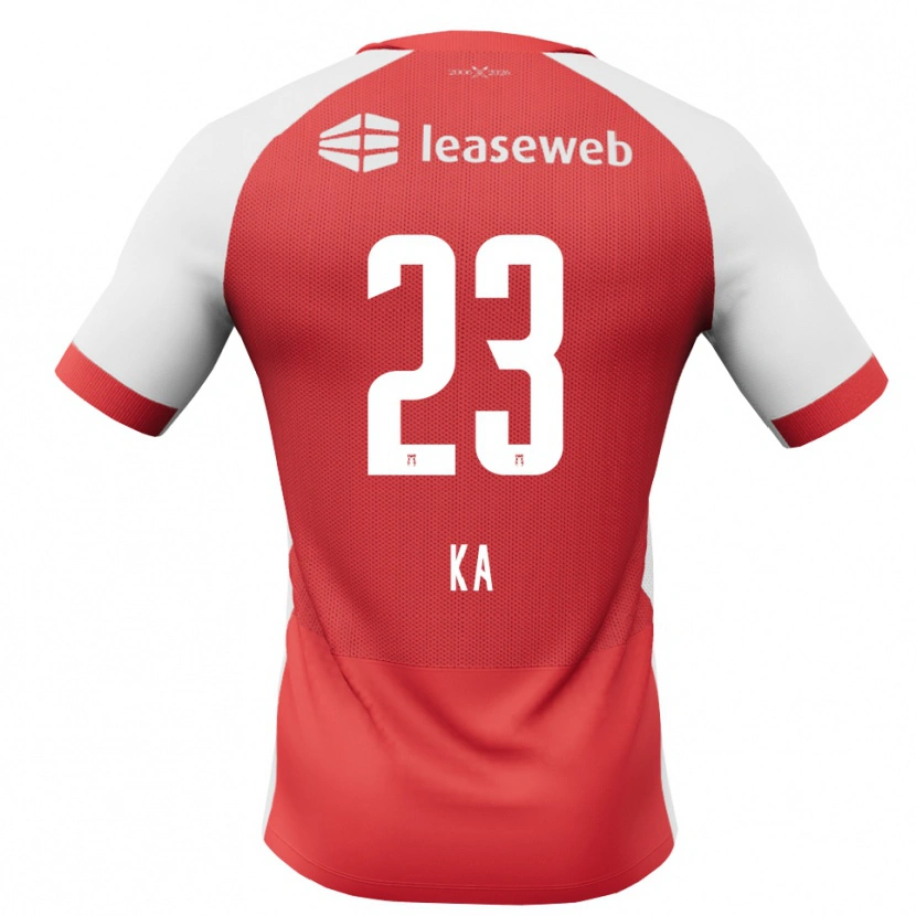 Danxen Niño Camiseta Ismail Ka #23 Rojo Blanco Negro 1ª Equipación 2026/27 La Camisa