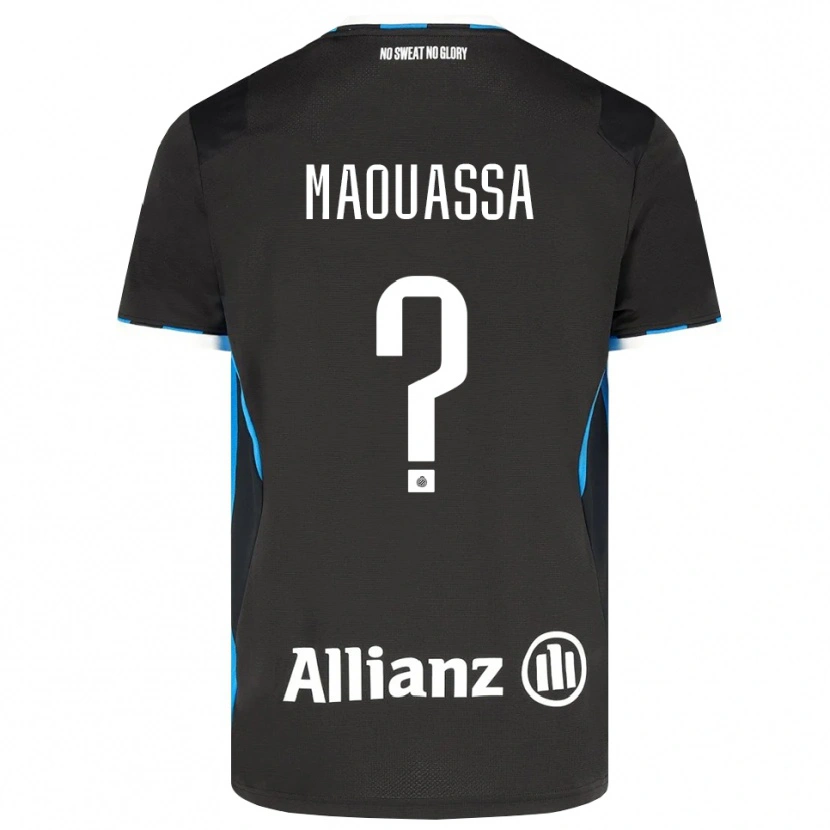 Danxen Niño Camiseta Faitout Maouassa #0 Negro Rojo Azul 1ª Equipación 2026/27 La Camisa