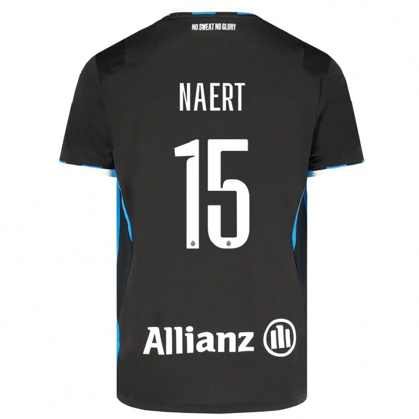 Danxen Niño Camiseta Stan Naert #15 Negro Rojo Azul 1ª Equipación 2026/27 La Camisa