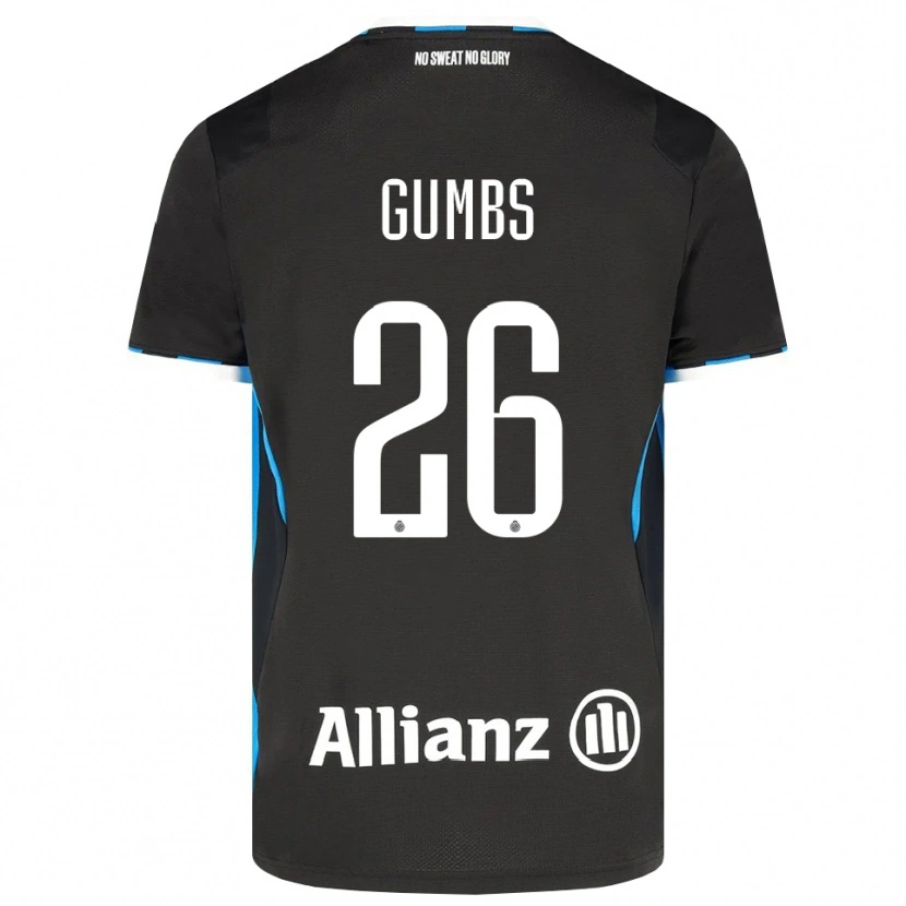 Danxen Niño Camiseta Aisse Gumbs #26 Negro Rojo Azul 1ª Equipación 2026/27 La Camisa