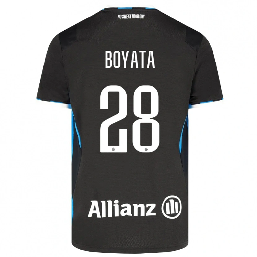 Danxen Niño Camiseta Dedryck Boyata #28 Negro Rojo Azul 1ª Equipación 2026/27 La Camisa