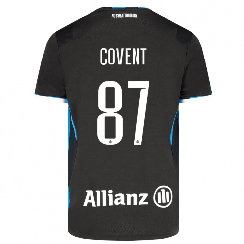 Danxen Niño Camiseta Jorijn Covent #87 Negro Rojo Azul 1ª Equipación 2026/27 La Camisa