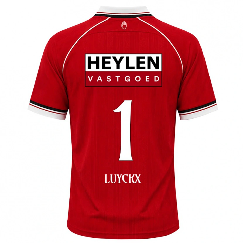 Danxen Niño Camiseta Vic Luyckx #1 Rojo Blanco Negro 1ª Equipación 2026/27 La Camisa