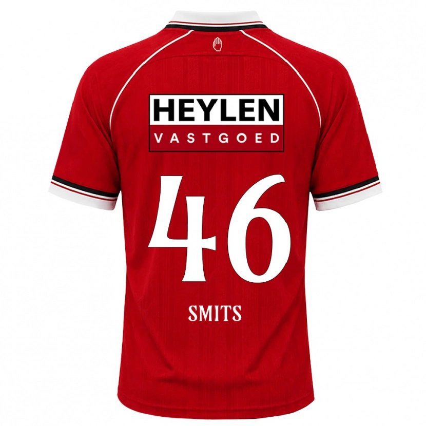 Danxen Niño Camiseta Milan Smits #46 Rojo Blanco Negro 1ª Equipación 2026/27 La Camisa