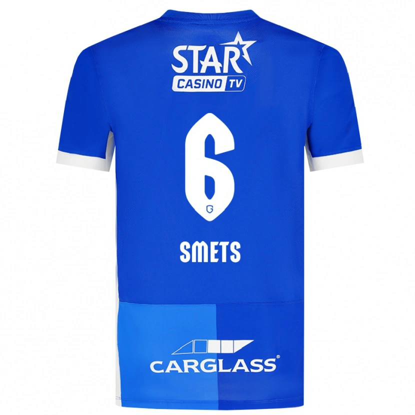 Danxen Niño Camiseta Matte Smets #6 Azulmedio Azulreal Blanco 1ª Equipación 2026/27 La Camisa