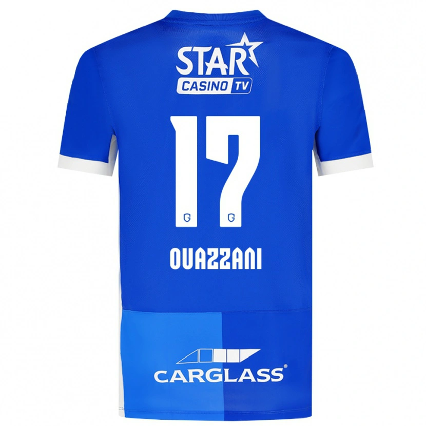 Danxen Niño Camiseta Fady Ouazzani #17 Azulmedio Azulreal Blanco 1ª Equipación 2026/27 La Camisa