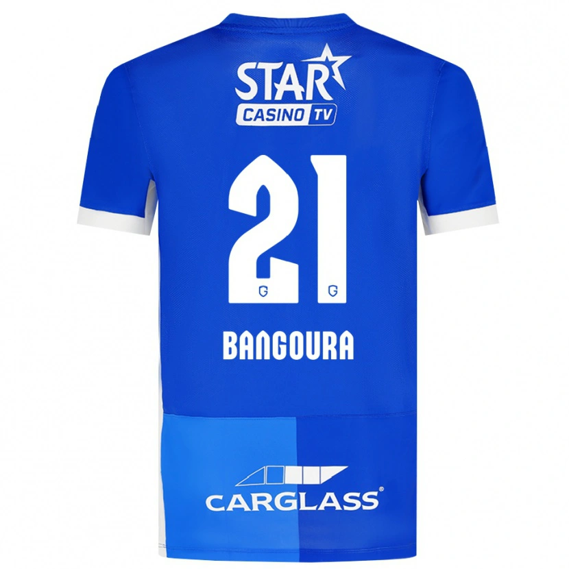 Danxen Niño Camiseta Ibrahima Sory Bangoura #21 Azulmedio Azulreal Blanco 1ª Equipación 2026/27 La Camisa
