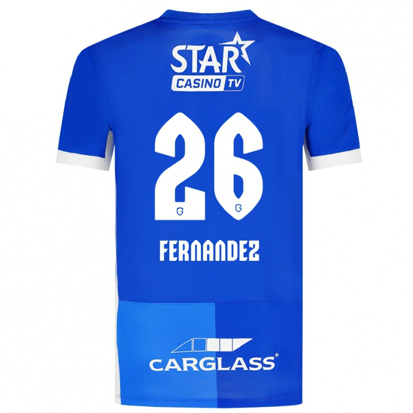 Danxen Niño Camiseta Elias Gonzalez Fernandez #26 Azulmedio Azulreal Blanco 1ª Equipación 2026/27 La Camisa