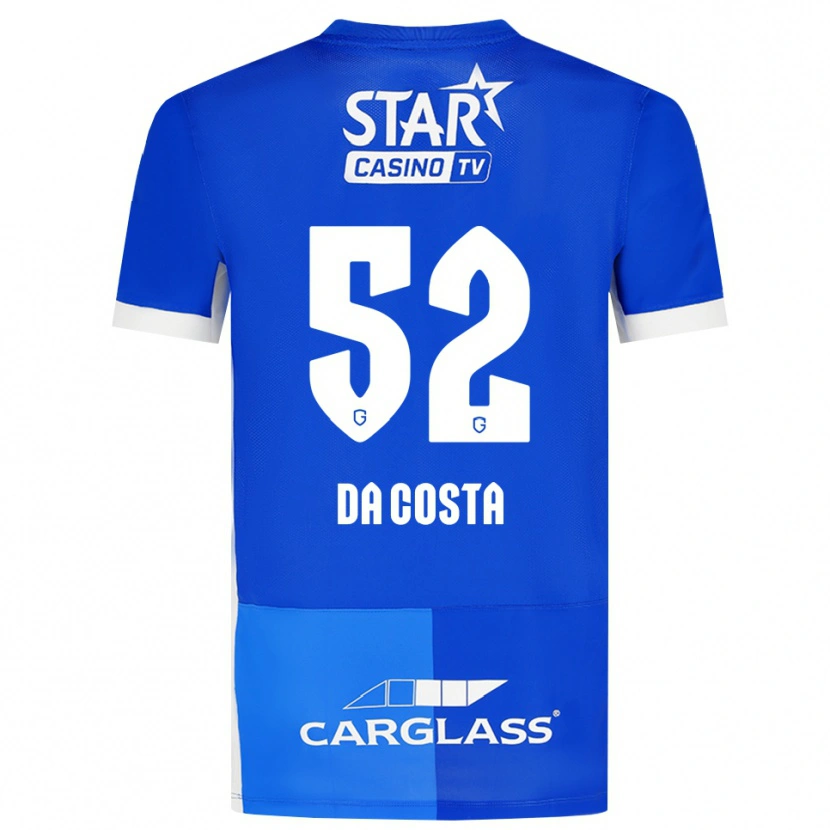 Danxen Niño Camiseta Wilson Da Costa #52 Azulmedio Azulreal Blanco 1ª Equipación 2026/27 La Camisa