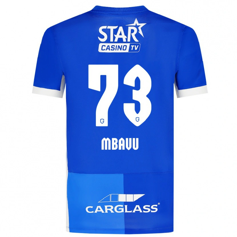 Danxen Niño Camiseta Elie Mbavu #73 Azulmedio Azulreal Blanco 1ª Equipación 2026/27 La Camisa