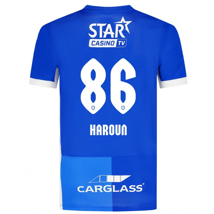 Danxen Niño Camiseta Kenan Haroun #86 Azulmedio Azulreal Blanco 1ª Equipación 2026/27 La Camisa