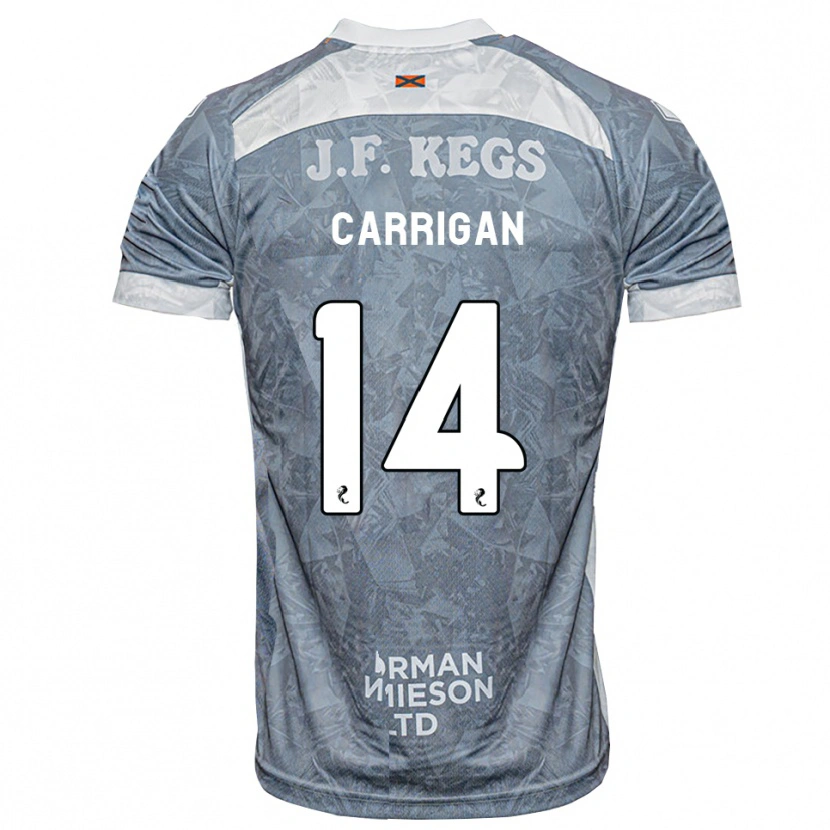 Danxen Niño Camiseta Leo Carrigan #14 Gris Pizarra Claro 2ª Equipación 2026/27 La Camisa