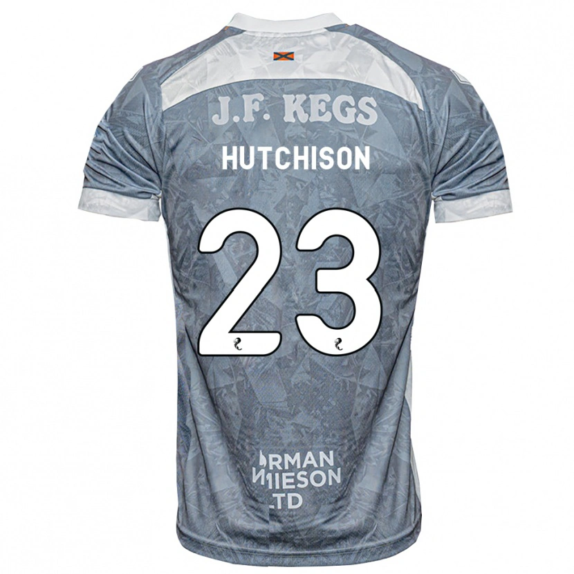 Danxen Niño Camiseta Daisy Hutchison #23 Gris Pizarra Claro 2ª Equipación 2026/27 La Camisa