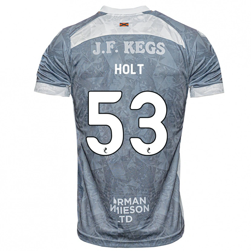 Danxen Niño Camiseta Josh Holt #53 Gris Pizarra Claro 2ª Equipación 2026/27 La Camisa