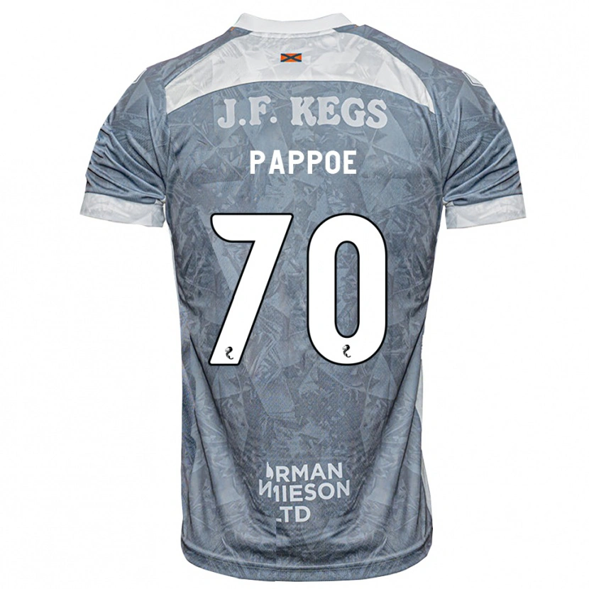 Danxen Niño Camiseta Isaac Pappoe #70 Gris Pizarra Claro 2ª Equipación 2026/27 La Camisa