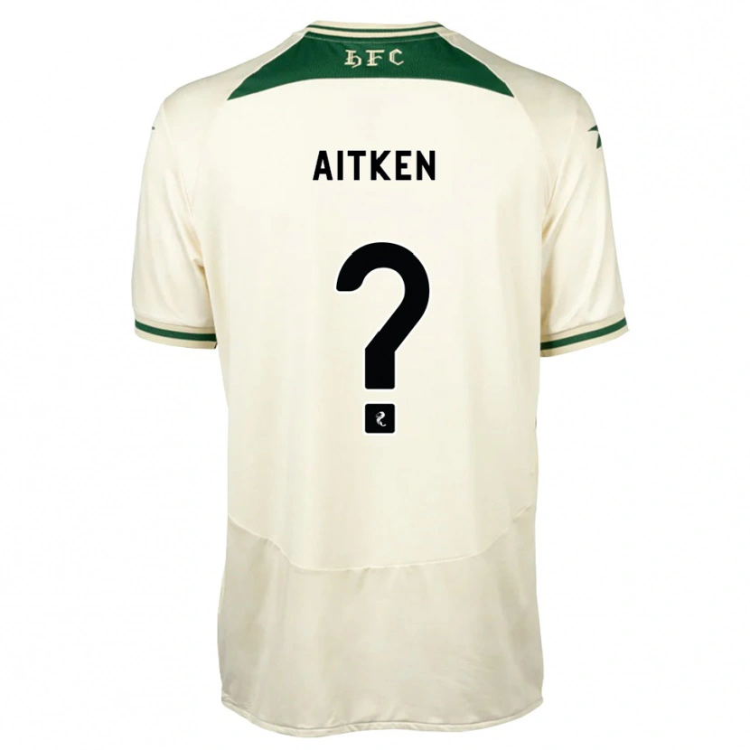 Danxen Niño Camiseta Conor Aitken #0 Blanco Verde Bosque 2ª Equipación 2026/27 La Camisa