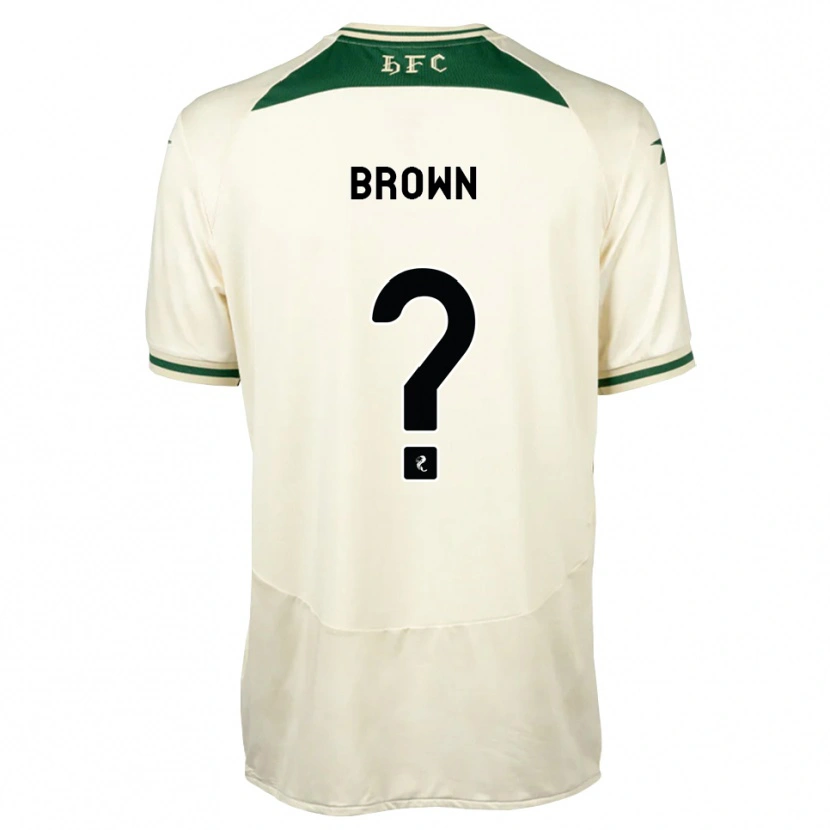 Danxen Niño Camiseta Fraser Brown #0 Blanco Verde Bosque 2ª Equipación 2026/27 La Camisa