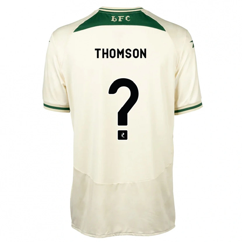 Danxen Niño Camiseta Jackson Thomson #0 Blanco Verde Bosque 2ª Equipación 2026/27 La Camisa