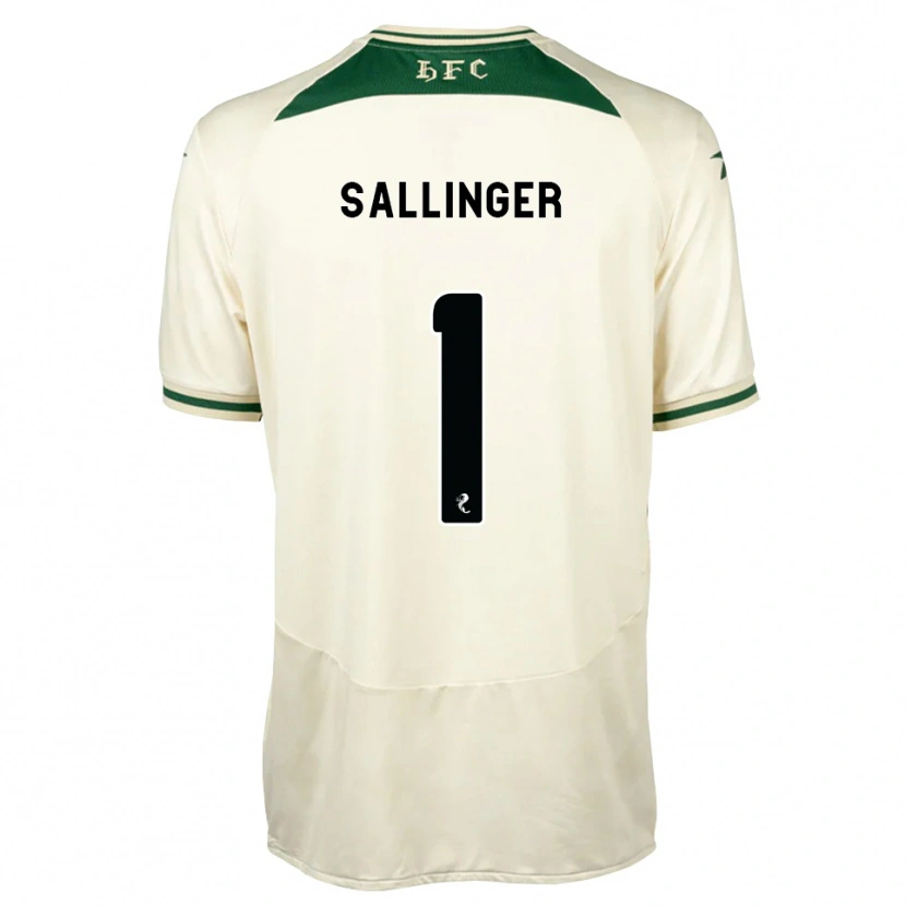 Danxen Niño Camiseta Raphael Sallinger #1 Blanco Verde Bosque 2ª Equipación 2026/27 La Camisa