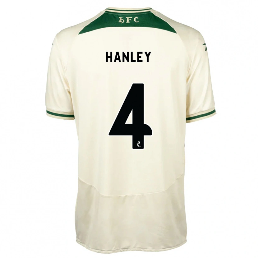 Danxen Niño Camiseta Grant Hanley #4 Blanco Verde Bosque 2ª Equipación 2026/27 La Camisa