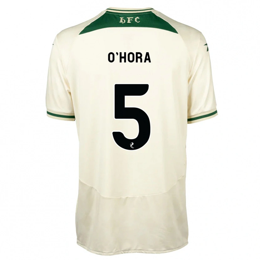 Danxen Niño Camiseta Warren O'hora #5 Blanco Verde Bosque 2ª Equipación 2026/27 La Camisa