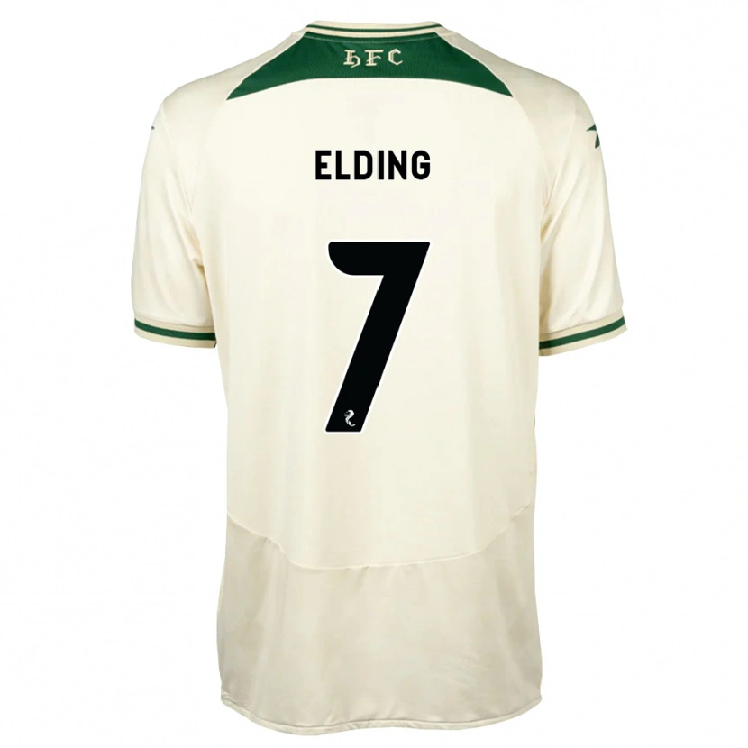 Danxen Niño Camiseta Owen Elding #7 Blanco Verde Bosque 2ª Equipación 2026/27 La Camisa