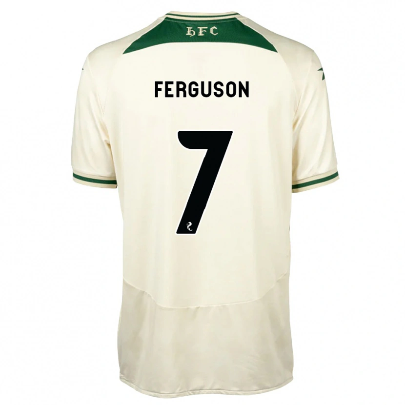 Danxen Niño Camiseta Abbie Ferguson #7 Blanco Verde Bosque 2ª Equipación 2026/27 La Camisa