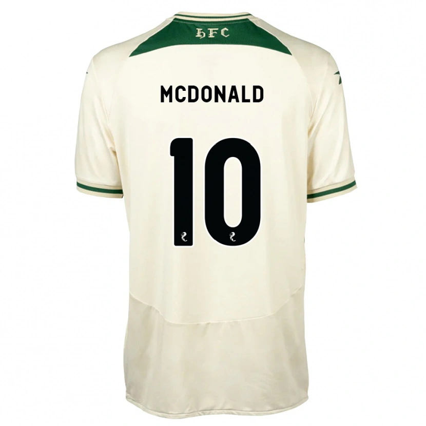 Danxen Niño Camiseta Josh Mcdonald #10 Blanco Verde Bosque 2ª Equipación 2026/27 La Camisa