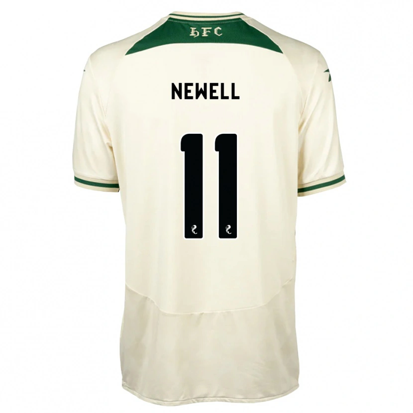 Danxen Niño Camiseta Joe Newell #11 Blanco Verde Bosque 2ª Equipación 2026/27 La Camisa