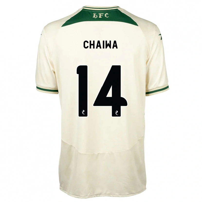 Danxen Niño Camiseta Miguel Chaiwa #14 Blanco Verde Bosque 2ª Equipación 2026/27 La Camisa
